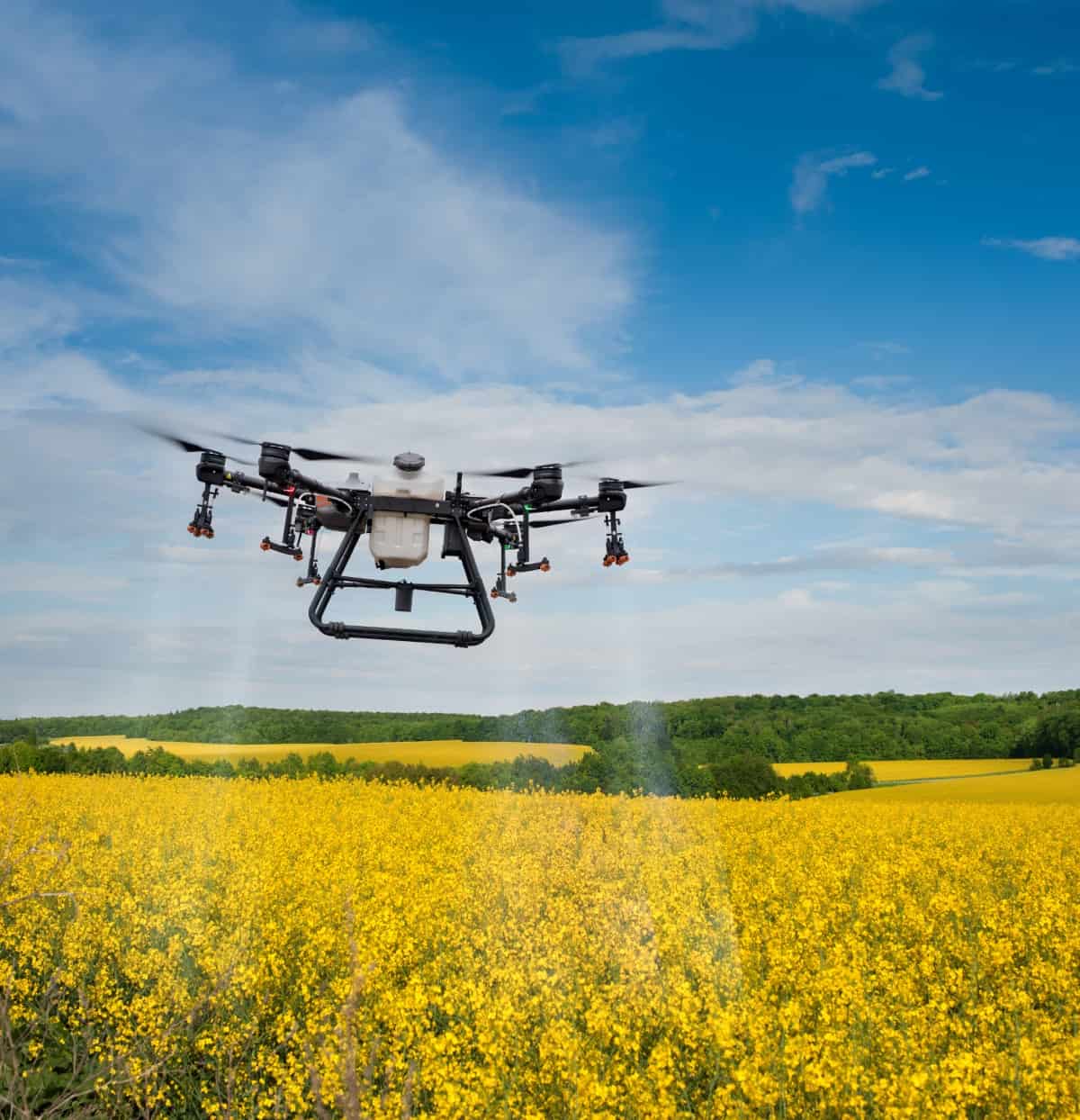 Drone Spraying Fertilizers