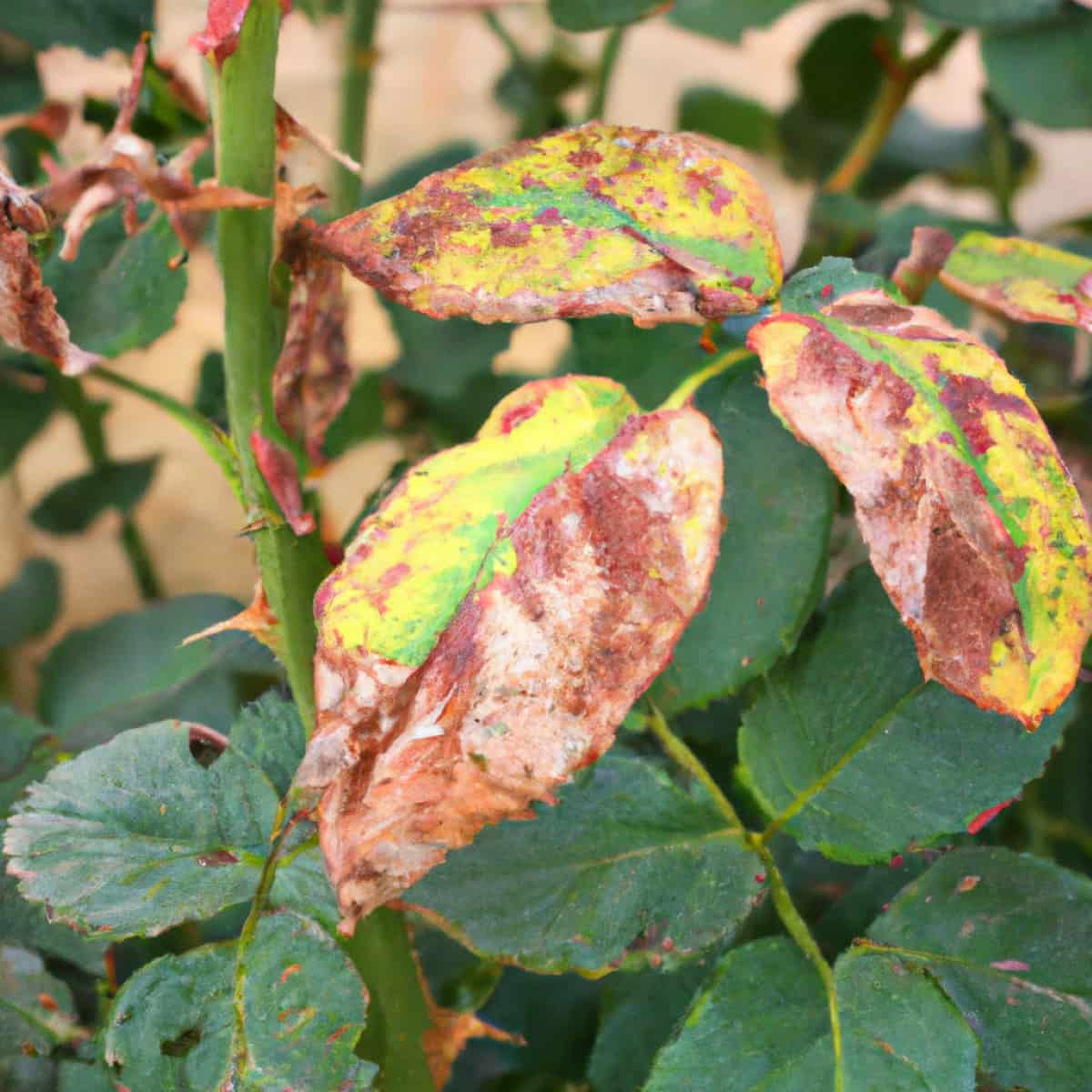 Rose Rust Disease 