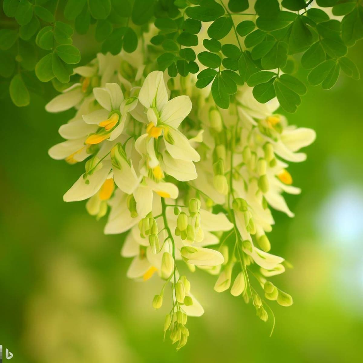 Moringa Flowers with Leaves